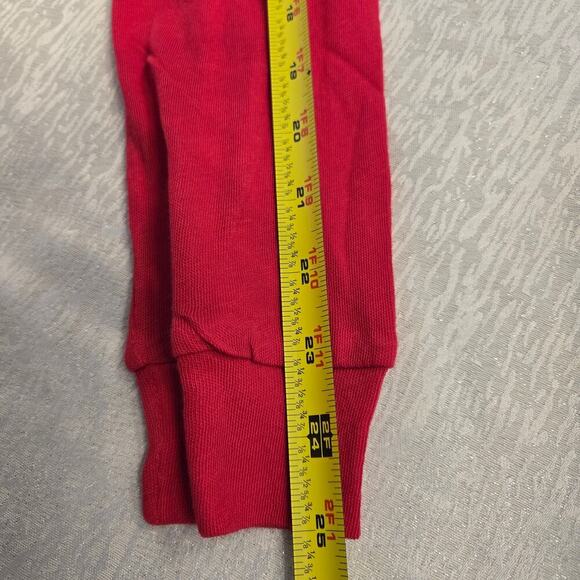 Chaser sz med 100% cotton long sleeve red fall casual soft cozy - Picture 10 of 10